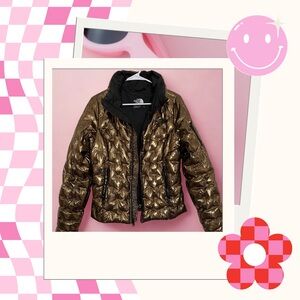 The North Face Women's Metallic Gold Puffer Jacket